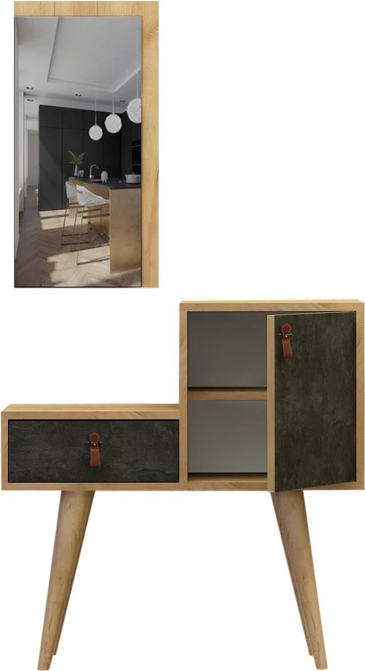 Stendë korridori Hanah Home, Janna, ngjyrë lis dhe gri e errët