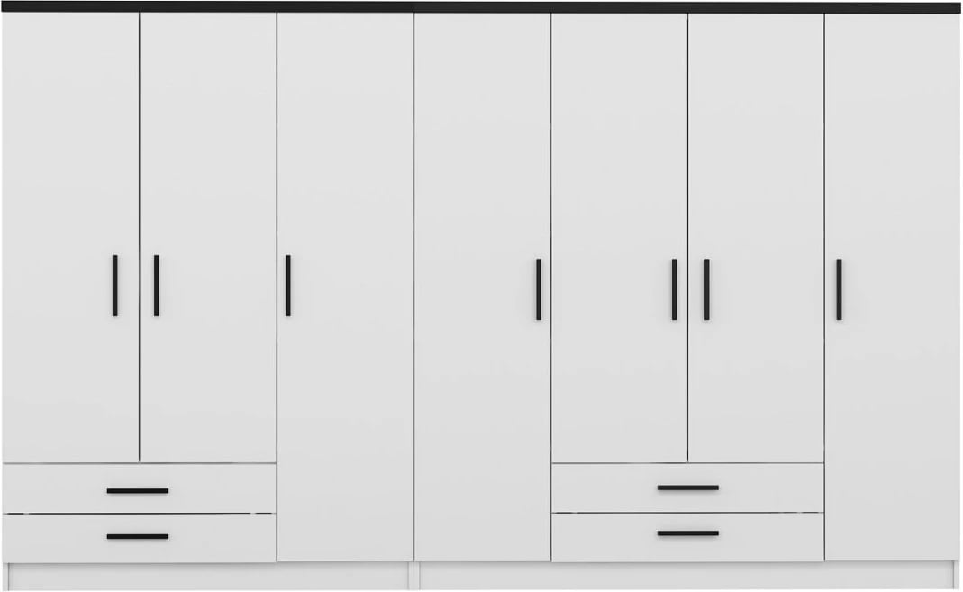 Dollap Skye Decor, Kale Plus, 3909, i bardhë, me shumë rafte