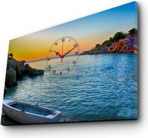 Orë muri dekorative prej kanavace Wallity, 5070CS-78, shumëngjyrëshe, 45x70cm