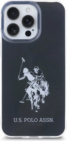 Mbështjellës U.S. Polo Assn. USHCP15XTPUHRBK për iPhone 15 Pro Max 6.7", Shiny Big Logo, zi Mbështjellës U.S. Polo Assn. USHCP15XTPUHRBK për iPhone 15 Pro Max 6.7", Shiny Big Logo, zi