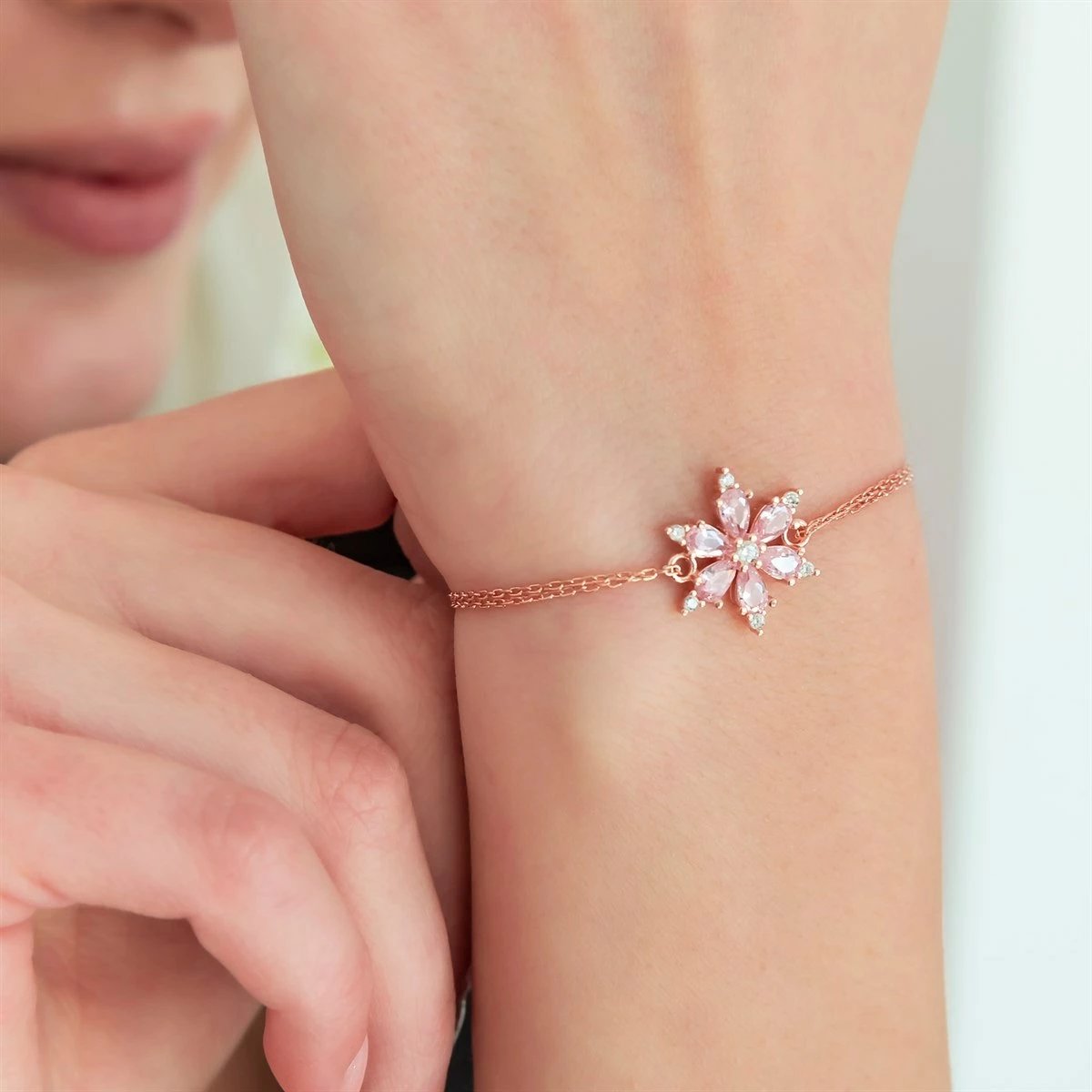 Byzylyk argjendi, ngjyrë rozë e bardhë, Jumeon, NRZ99109