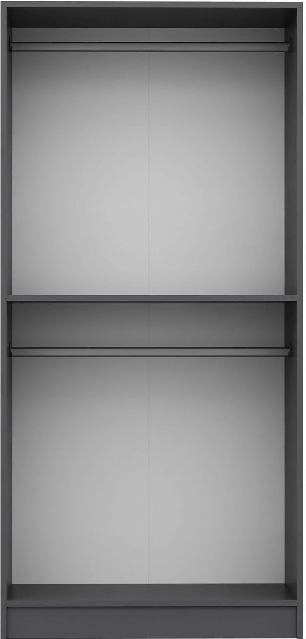 Dollap rrobash, ngjyrë antracit, Skye Decor, 90x218x52cm