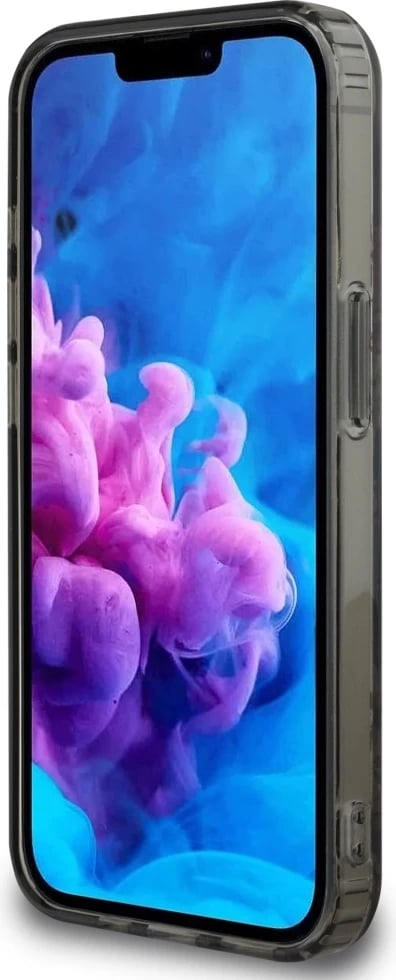 Mbështjellës Guess IML Flowers MagSafe për iPhone 16e, i zi Mbështjellës Guess IML Flowers MagSafe për iPhone 16e, i zi