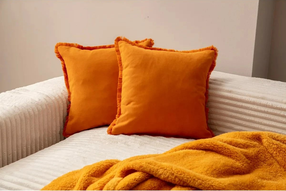 Set mbulesash për jastëkë (2 copë), portokalli, Sacakli, Evila Originals