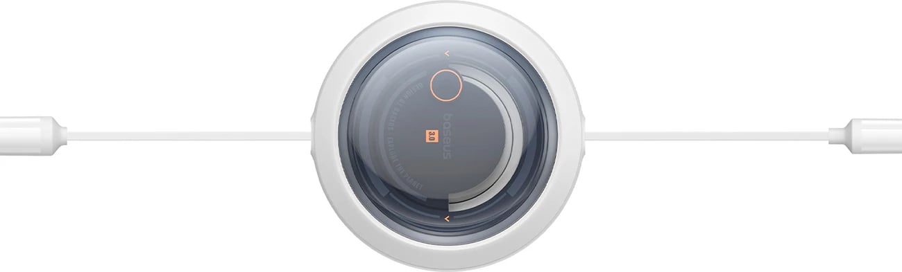 Kabllo tërheqëse Baseus Free2Draw CB000084, 1.1m, USB-C/Lightning/micro USB, 100W, Bardhë