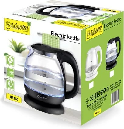 Ibrik elektrik Maestro MR-055, 1L, 1100W, Bardhë