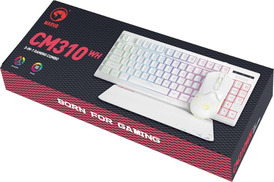 Set 3 në 1 MARVO CM310 WH EN