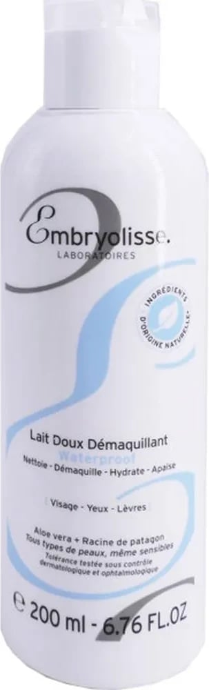 Qumësht pastrues fytyre Embryolisse Gentle Cleansing Milk Waterproof uniseks 200ml