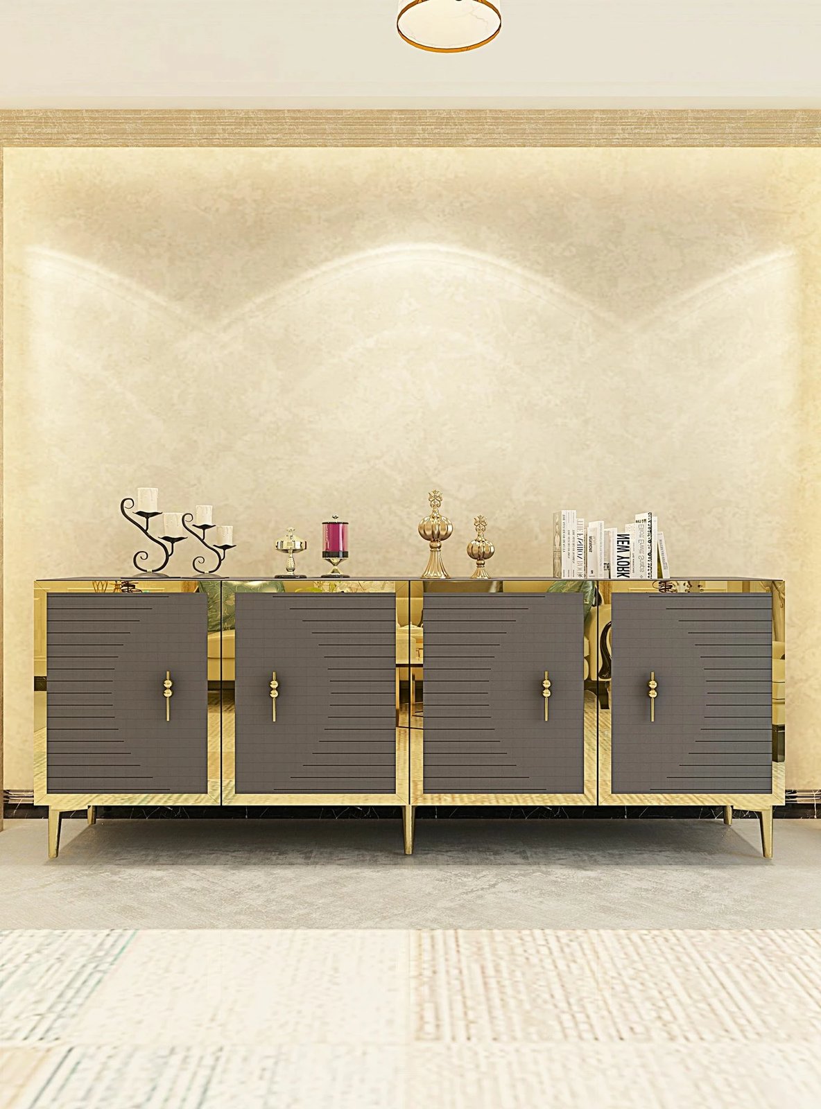 Konsol Skye Decor, Tuna 180, antracit, ari