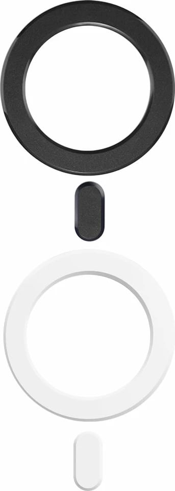 Set pllaka magnetike Tech-Protect MMP-100 me MagSafe, e bardhë dhe e zezë (2 copë)