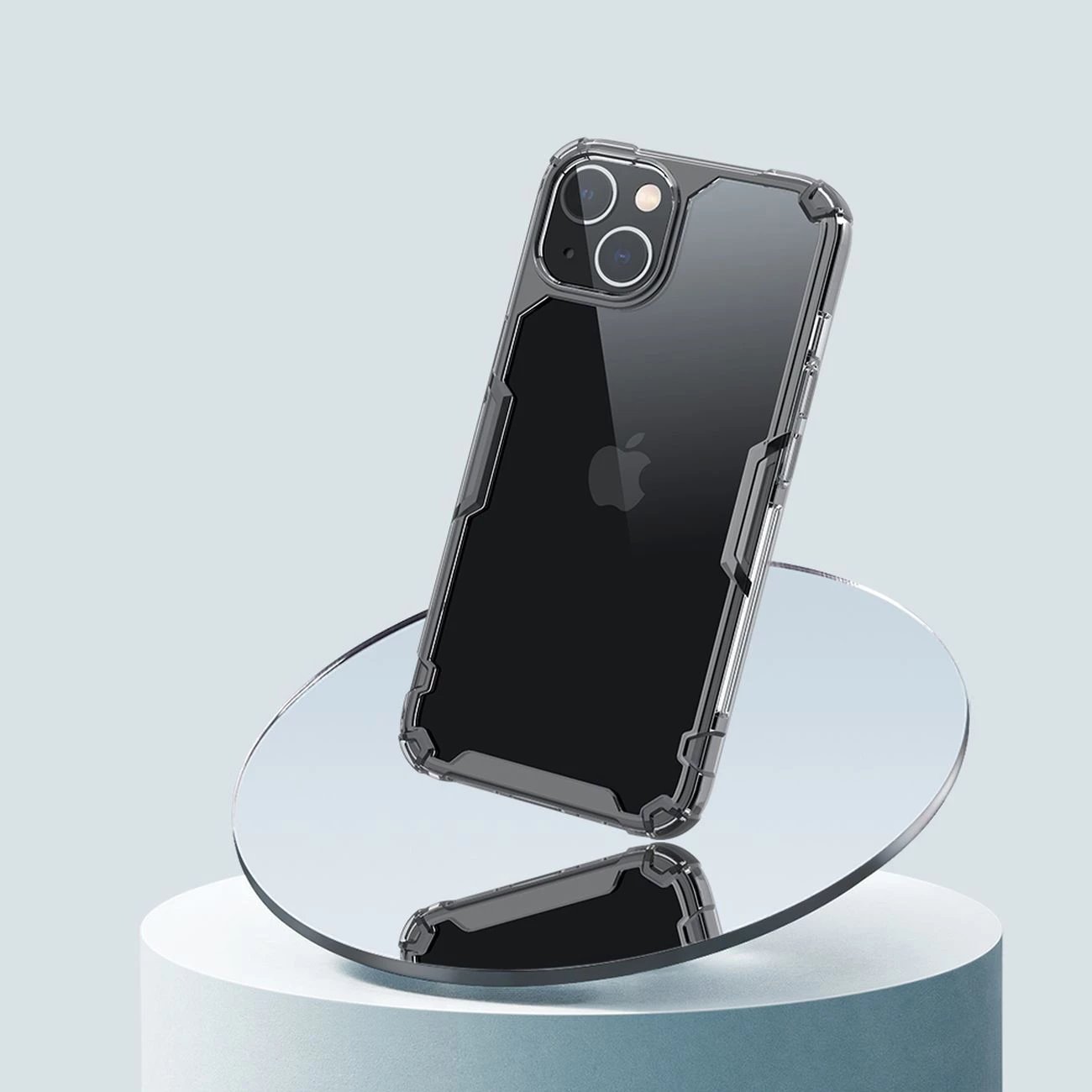 Mbështjellës Nillkin Nature Pro për iPhone 14, transparent/blu