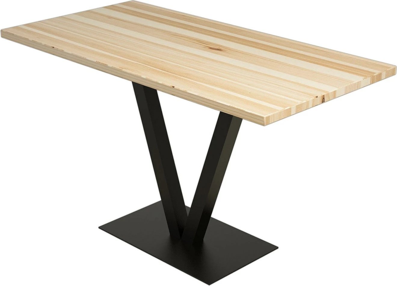 Tavolinë ngrënieje Hanah Home, Sun Table, ngjyrë silverbirch dhe e zezë