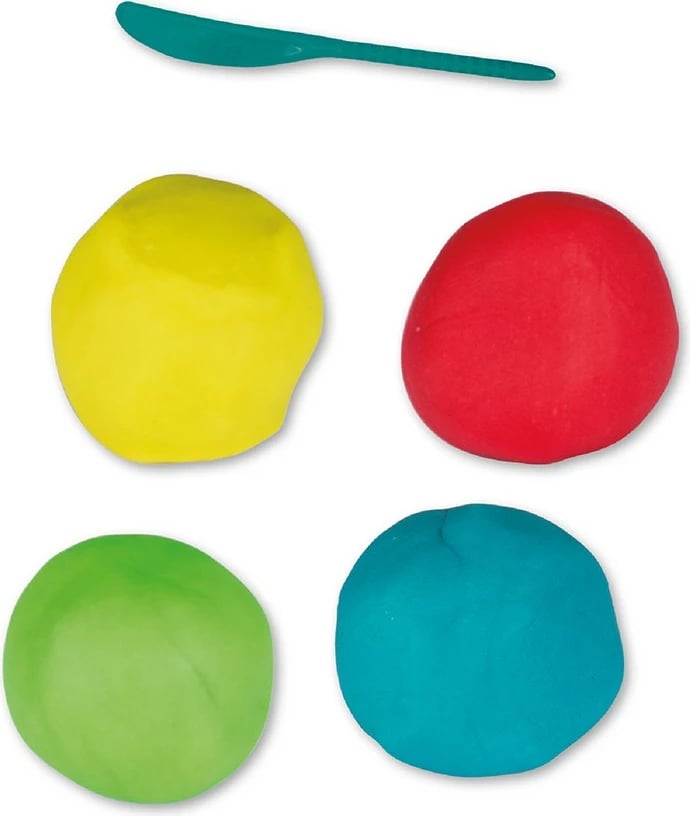 Set plasteline edukative ASKATO Plastusiowe Play Set - Letters, shumëngjyrëshe