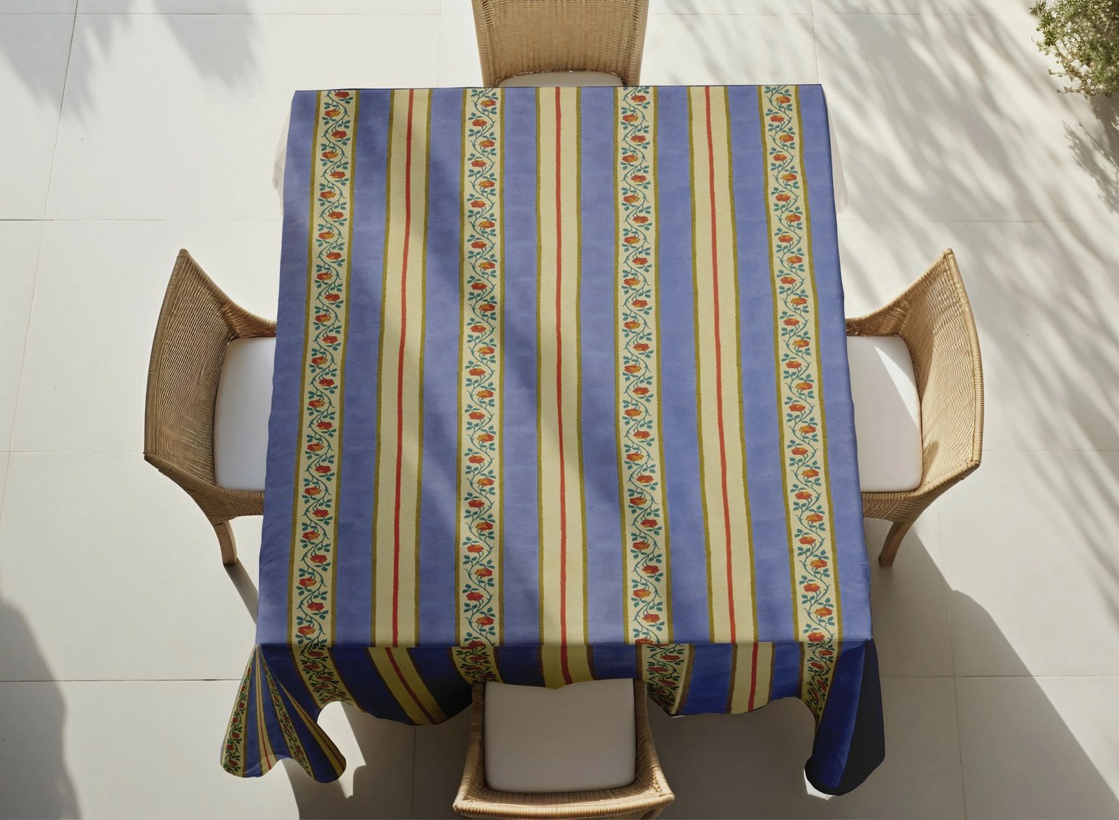 Mbulesë tavoline Hermia, shumëngjyrëshe, Asr-tblclt25-9, 140x140cm