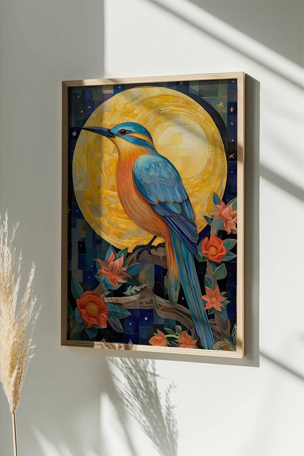 Pikturë dekorative me kornizë, Wallity, Mscartmdl3, shumëngjyrëshe, 33x48cm