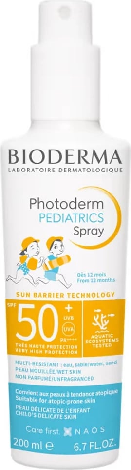 Spray dielli për fëmijë Bioderma Photoderm Pediatrics SPF50+, 200ml