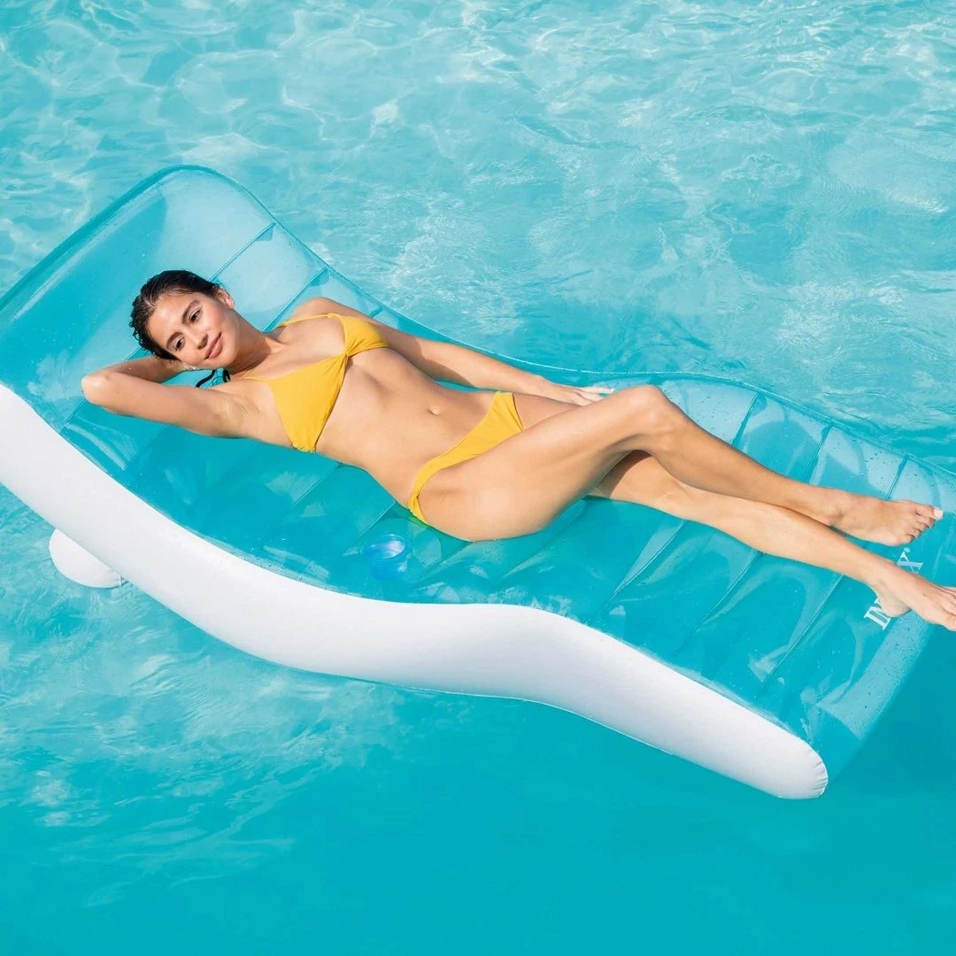 Dyshek ajri Intex 56874EU, një vend, blu e bardhë