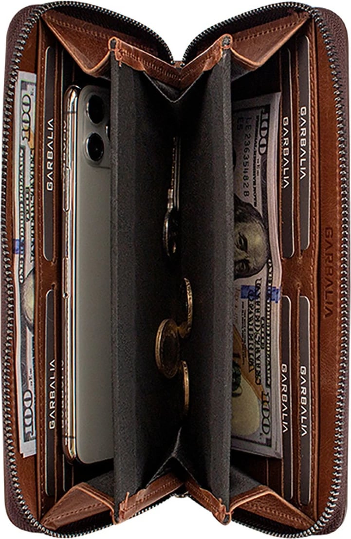 Portofol unisex Zoozie Bags Murphy, ngjyrë kafe