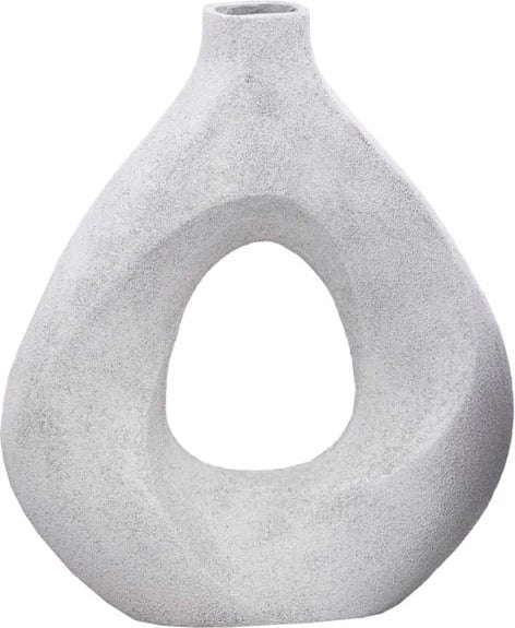 Vazo MED, alumin i bardhë, 30x9x33cm