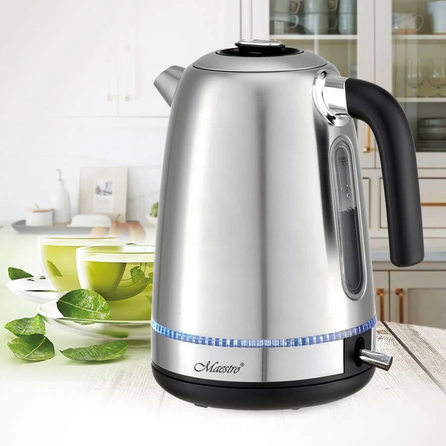 Çajnik elektrik Feel-Maestro MR-050, 1.7L, 2200W, inox, Silver