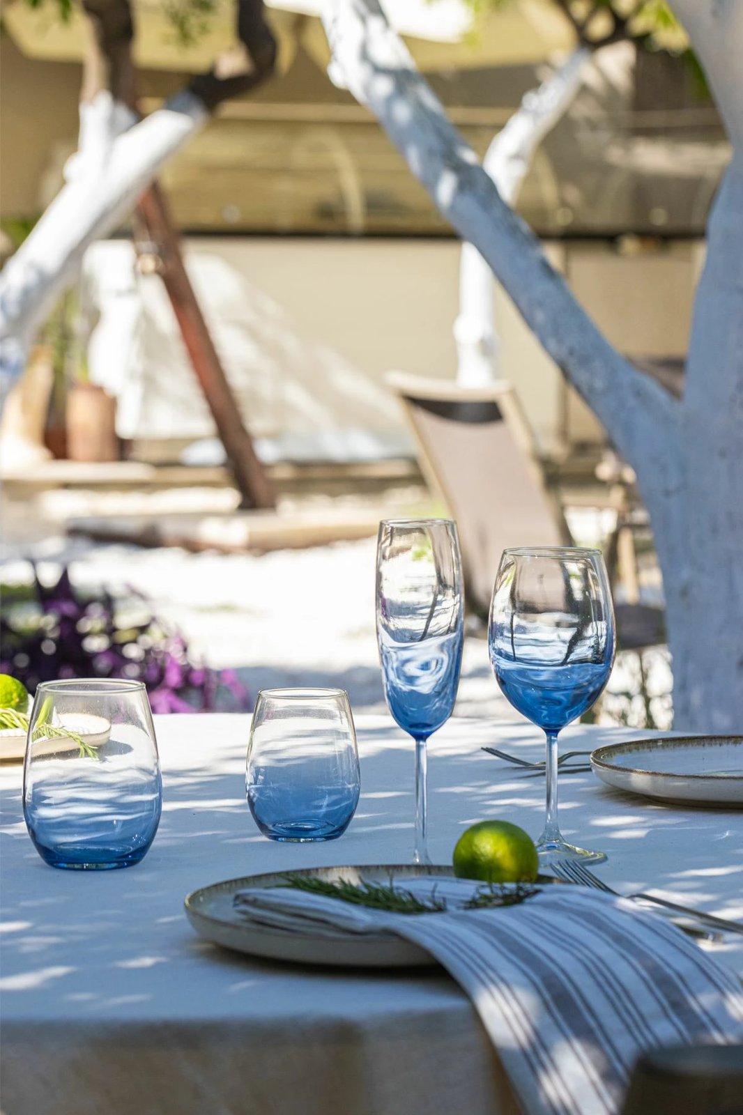 Set gotash (4 copë), Hermia Concept, Larc 350, ngjyrë kaltër