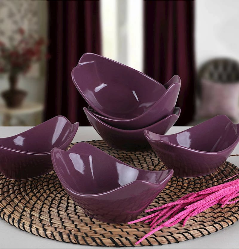 Set tasash qeramike (6 copë), ngjyrë vjollcë, Hermia Concept, ST492006F498A000000MACD100 Set tasash qeramike (6 copë), ngjyrë vjollcë, Hermia Concept, ST492006F498A000000MACD100