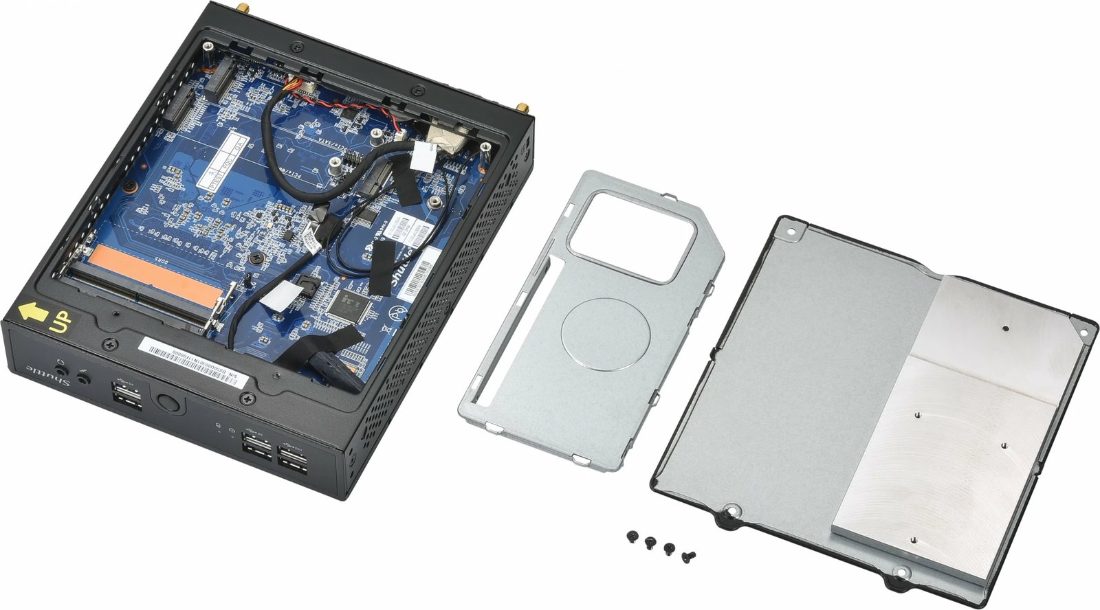 Kasë mini Shuttle XPC slim DS50U7, i7-1355U, 2x LAN, DDR5, fanless, e zezë