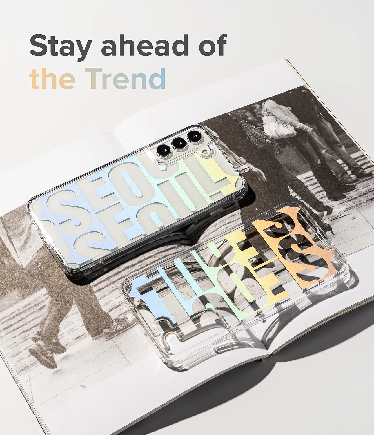 Mbështjellës Ringke Fusion Design për Samsung Galaxy S22+, F593R31, transparent me lule