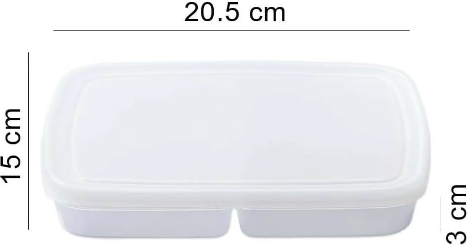 Set kuti plastike për organizim (6 copë), Hermia Concept, transparent, 400 ml