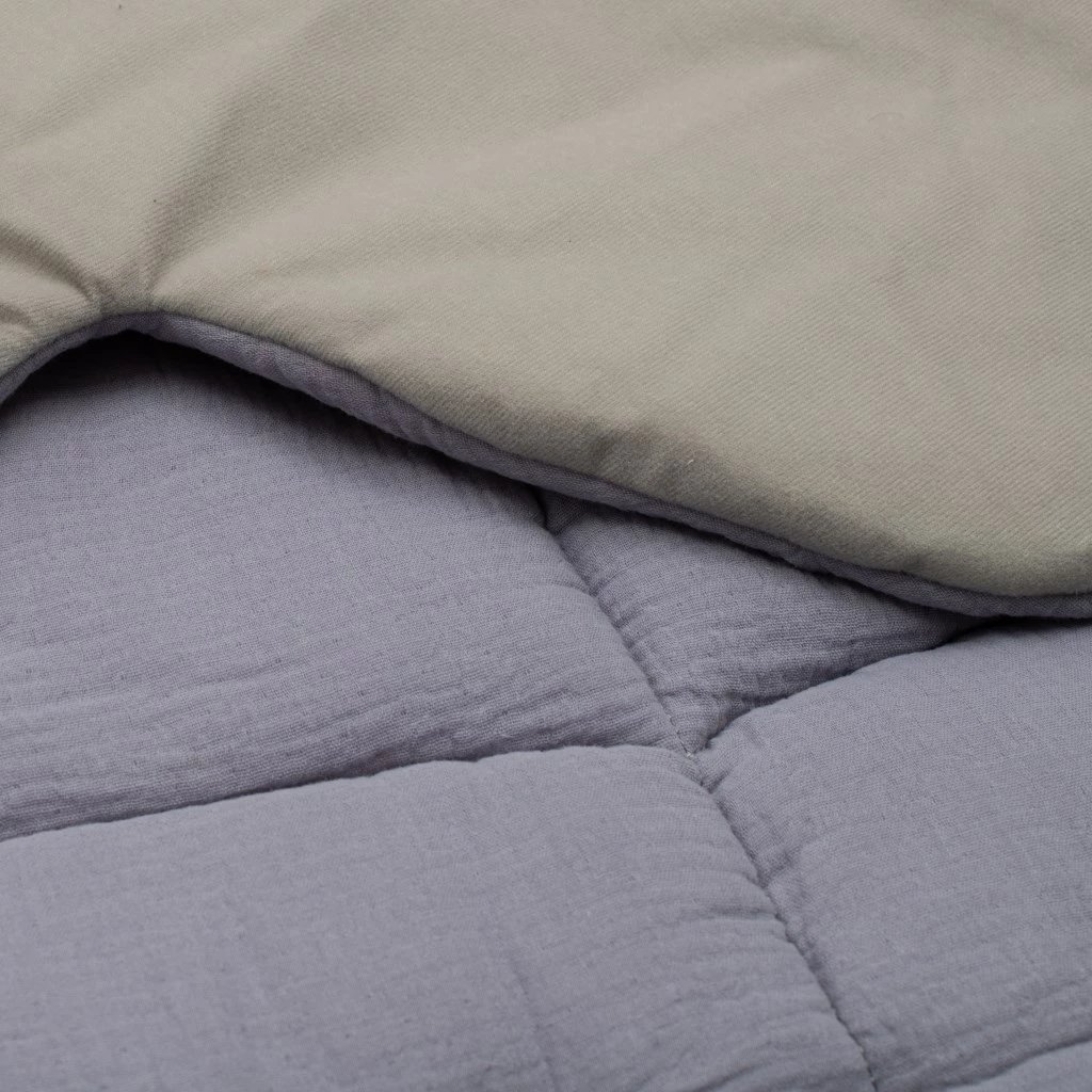 tapet loje bebe New Baby Maple Leaf, muslin, formë gjethi, blu