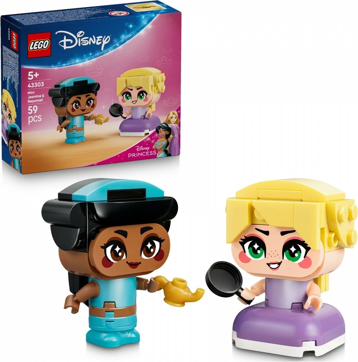 Set LEGO Disney Princess 43303 Mini Jasmine & Rapunzel 59 copa