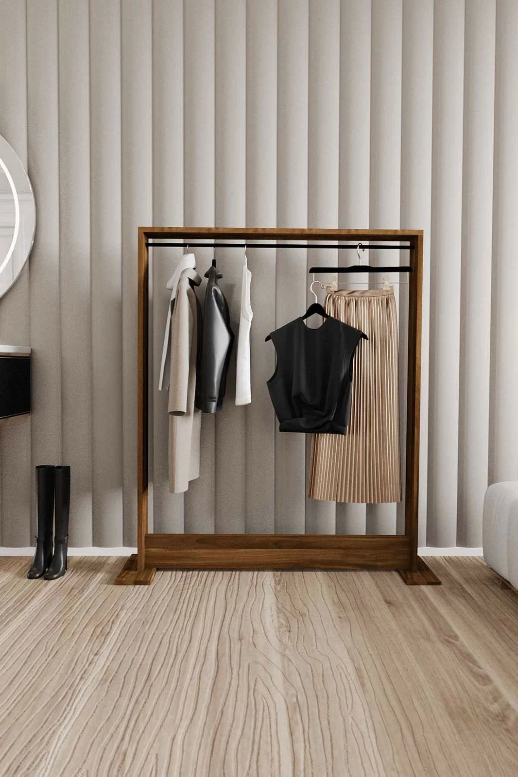 Stendë për koridor Hanah Home, Salvitor, ngjyrë arre