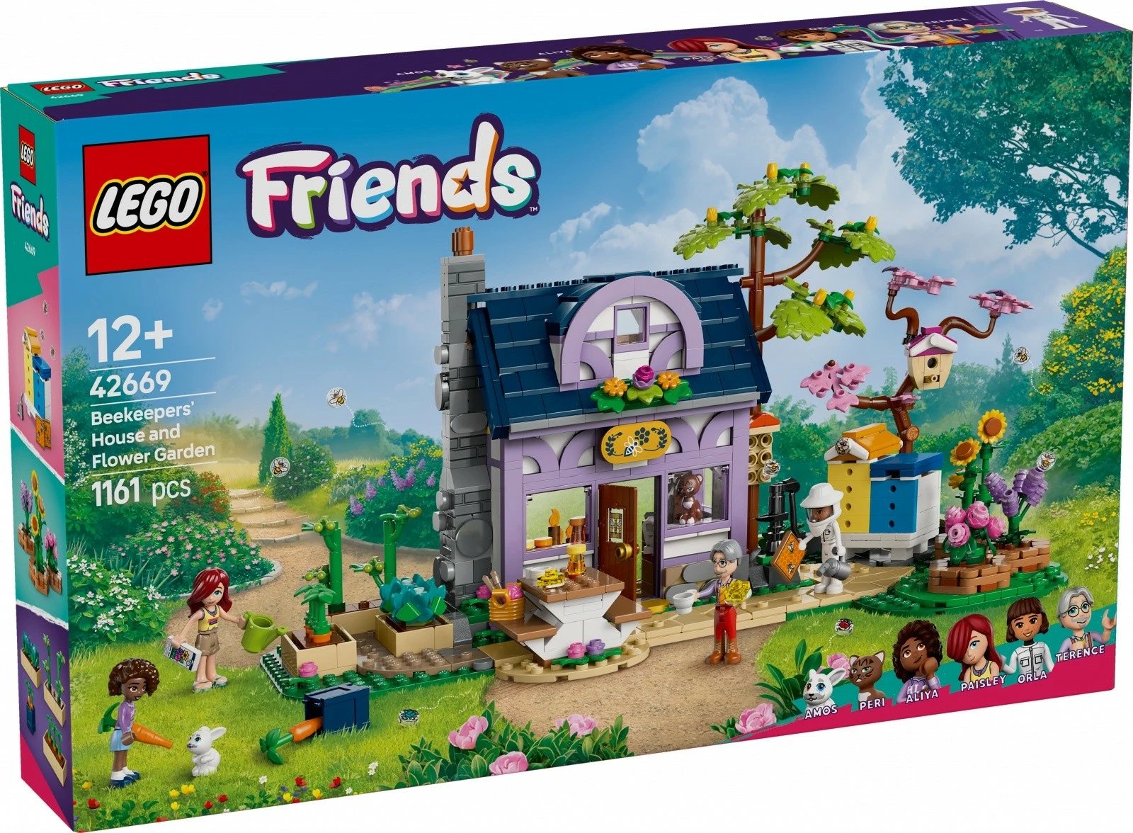 Set ndërtimi LEGO Friends 42669 Shtëpia e bletarëve dhe kopshti me lule, 1161 pjesë