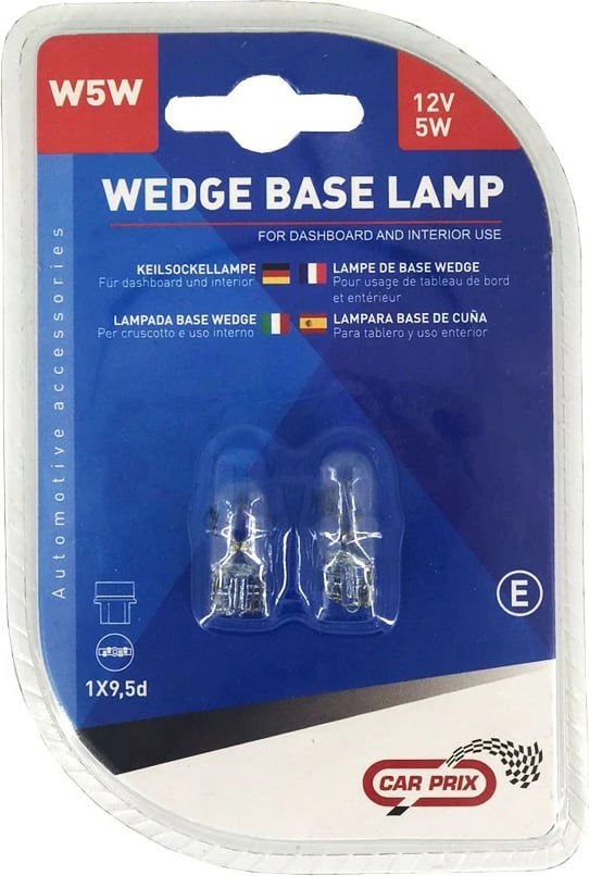 Lampa 12v 5w Pa Fasung W2.1x9.5d  Blister
