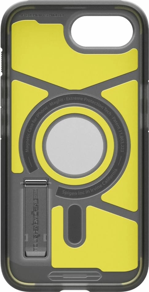 Mbështjellës Spigen Tough Armor MagSafe për iPhone 16e, Gri/Transparent