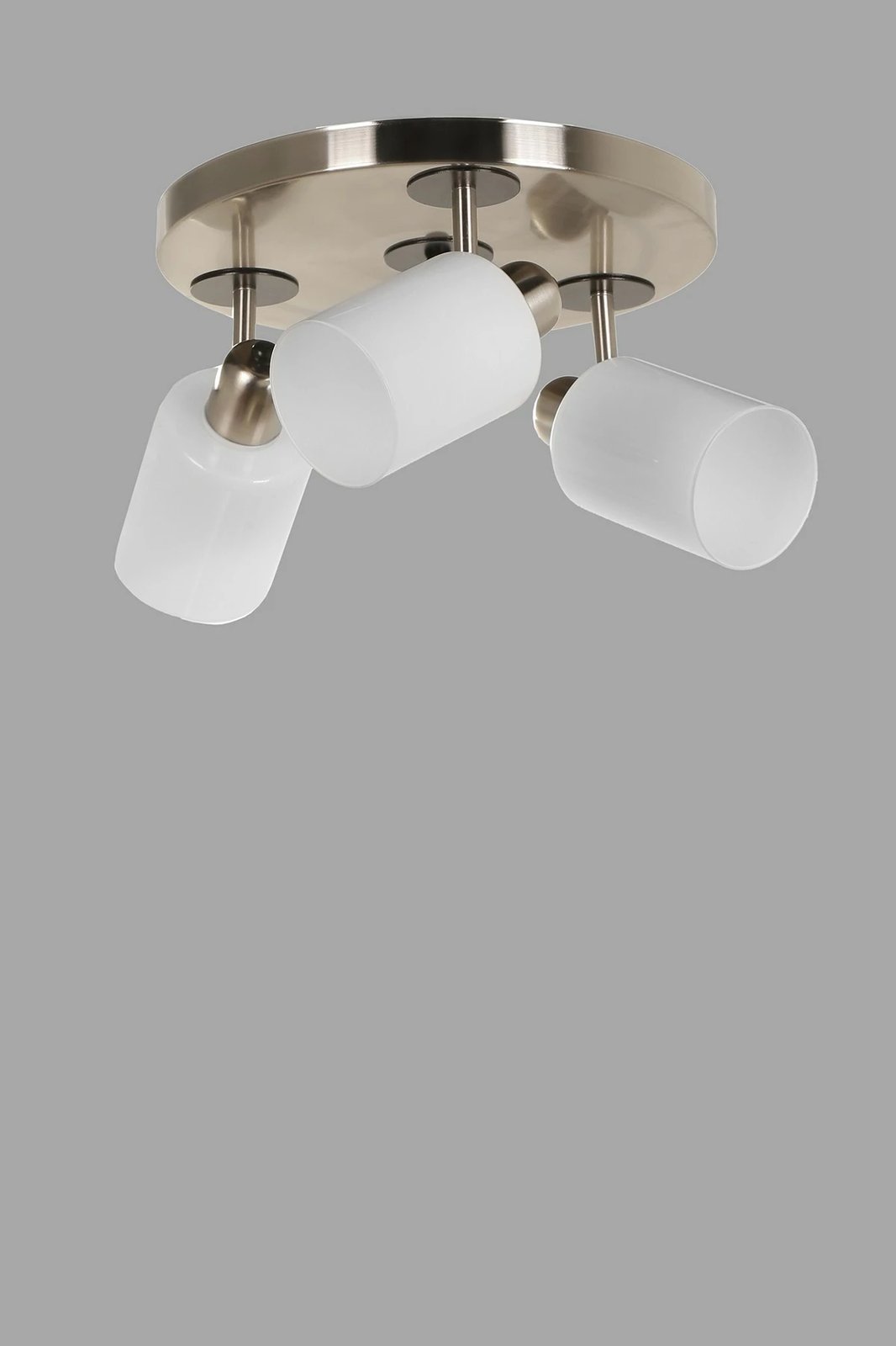 Llambë tavani Opviq, Nomi 3 drita, tepsi, krom mat, gotë e bardhë