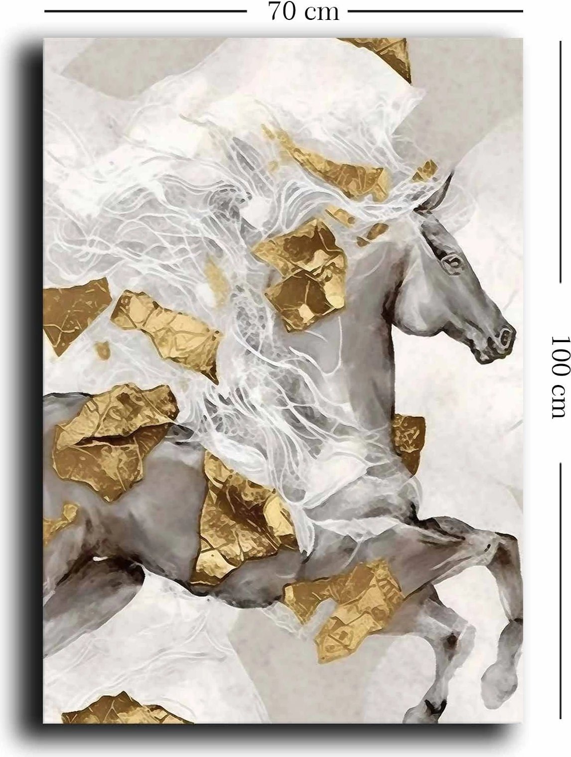 Pikturë dekorative në kanavacë Wallity, 70100GSC-013, shumëngjyrëshe, 70x100cm