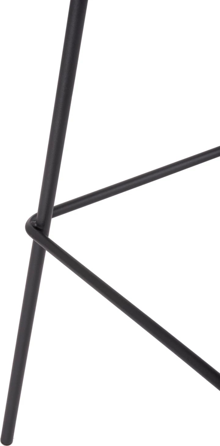 Karrige për bar VINCENT FH8579.23, ngjyrë kafe, kornizë metalike e zezë, 47x46x104H cm, set prej 4 copash