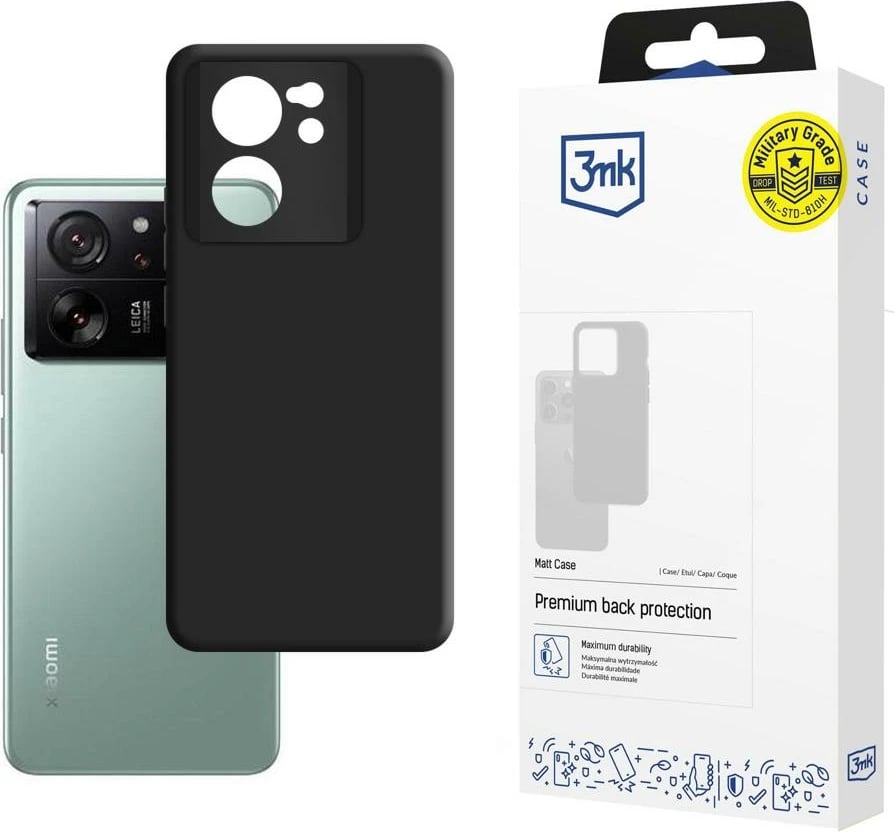 Mbështjellës 3mk Matt Case për Xiaomi 13T, i zi