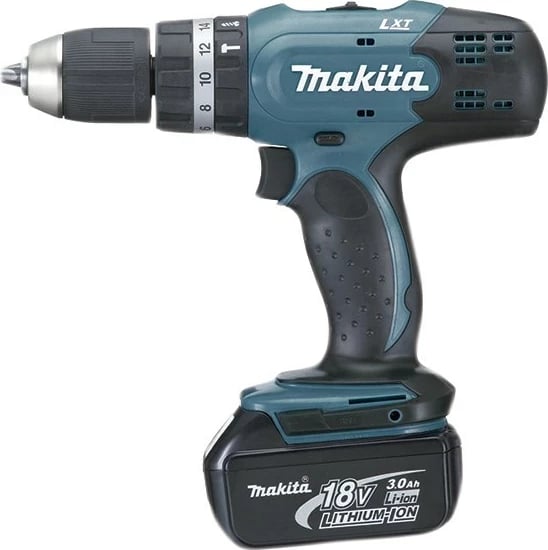 Makineri shpimi/vidash Makita DHP453RFE, 18V, 3Ah, pa çelës, Gjelbër, me valixhe