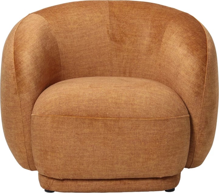 Fotel Freya, ngjyrë amber, 93x87x76cm