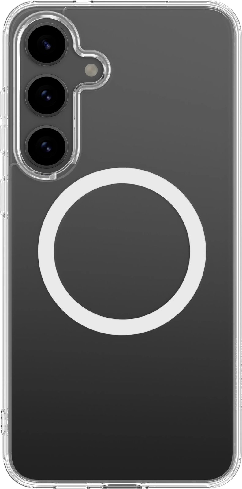 Mbështjellës AmazingThing Minimal Mag me unazë magnetike për Samsung Galaxy S25, Transparent