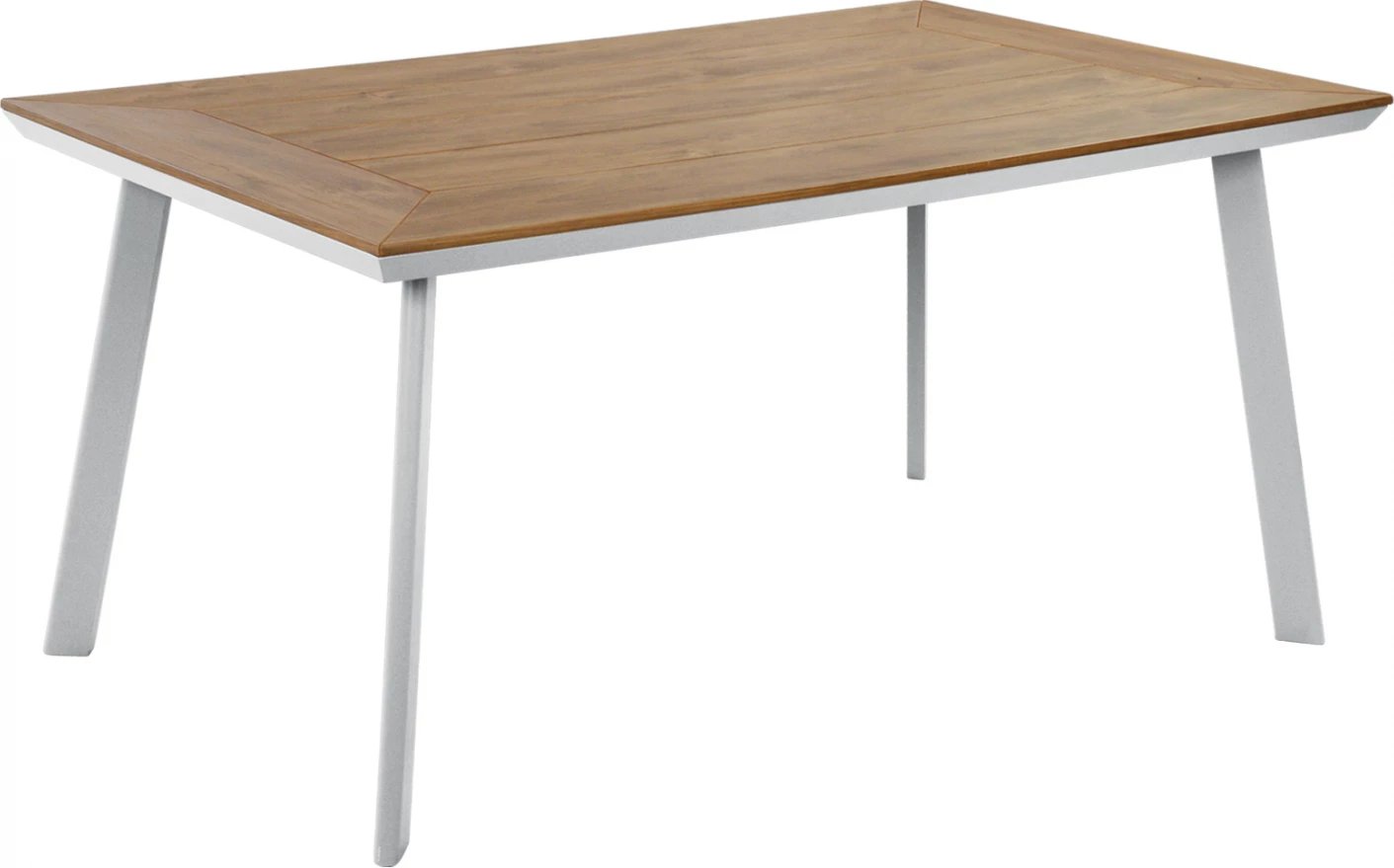 Tavolinë alumini me sipërfaqe tavoline polywood, FH5132.11, e bardhë, 160x92x72