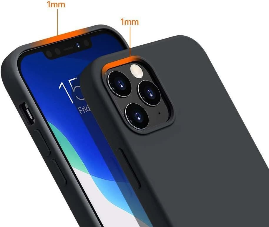 Mbështjellës silikoni Hurtel për Xiaomi Redmi Note 10 5G / Poco M3 Pro, i zi