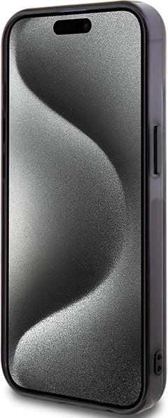 Mbështjellës Karl Lagerfeld KLHMP15MHCHNOTK për iPhone 15 Plus 6.7", transparent, MagSafe