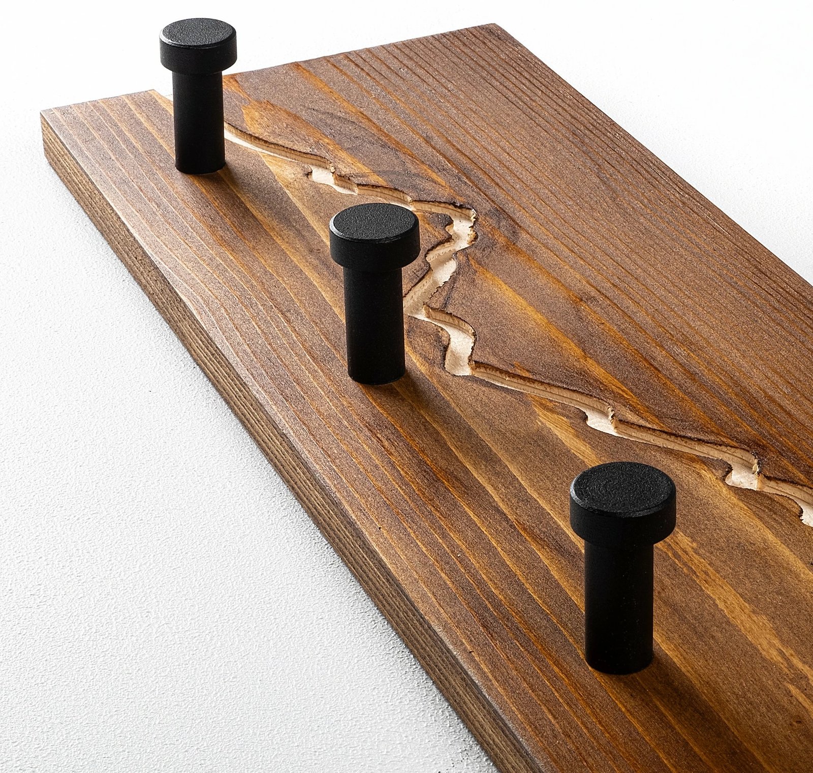 Varëse muri prej druri, motiv mali, Wallity, ngjyrë arre/natyrale, Mountain 2