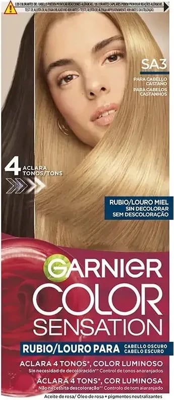 Ngjyrë për flokë uniseks Garnier Color Sensation Rubio Luminoso Louro Miel, 5 copë