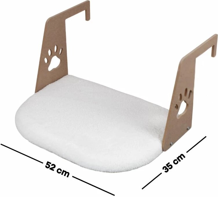 Shtrat për mace Riana, i bardhë, Paws & Whiskers