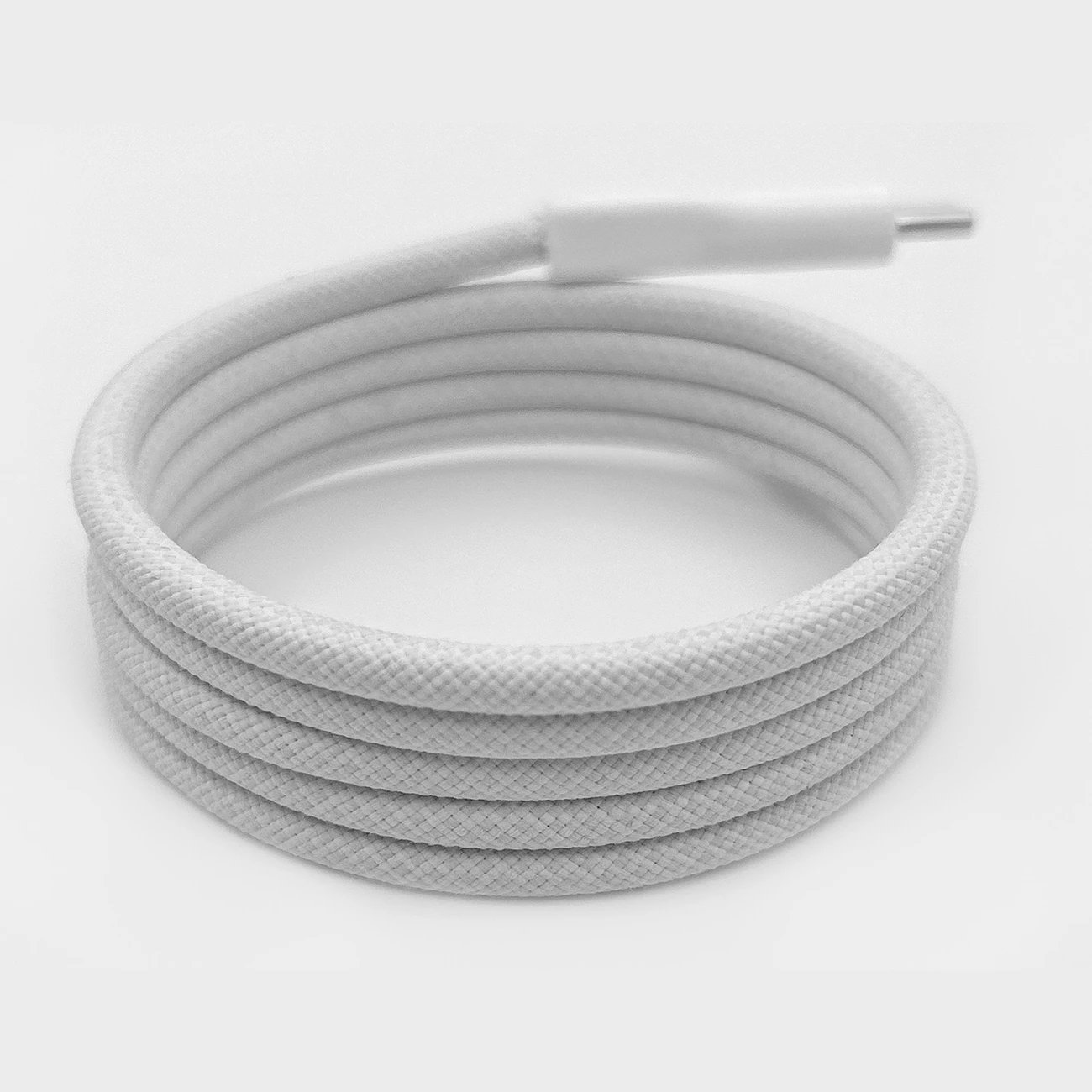 Kabllo magnetike USB-C në USB-C Puro Magnetic, 1m, 60W, USB 3.2, Bardhë