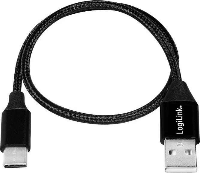 Kabllo karikuese LogiLink, USB-C, 0.3m, i zi